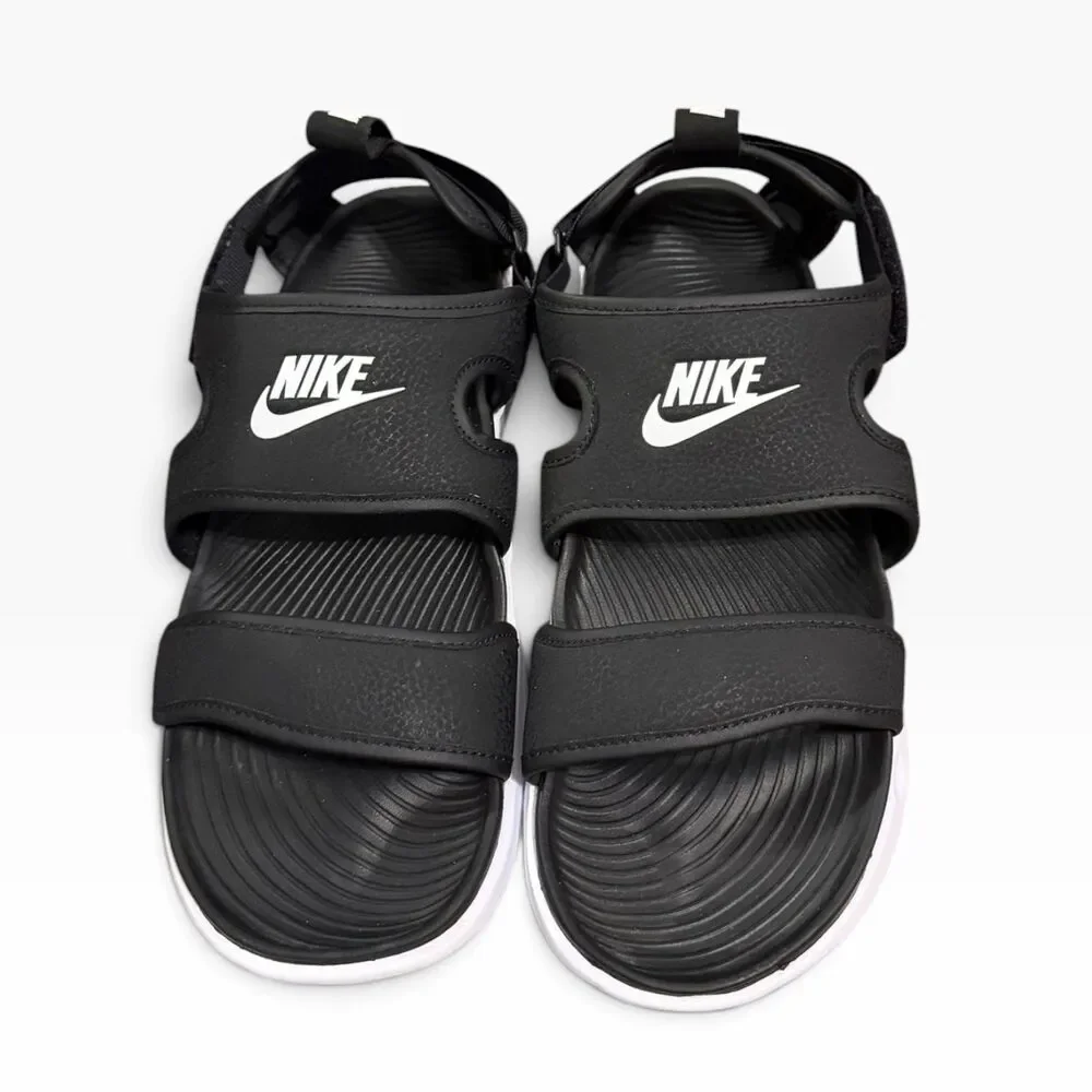 Nike Owaysis Sandals Mens 11 Black White CK9283-002 Adjustable Strap Slides